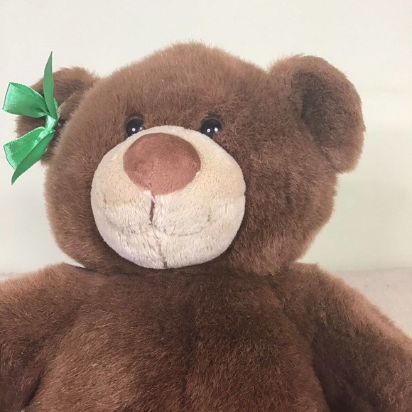 Build A Bear Plush Toy With Green Ribbon - Picture 3 of 5